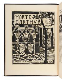 [BEARDSLEY, Aubrey Vincent (1872-1898), Illustrator]. MALORY, Sir Thomas (fl. 1470). [ Le Morte Darthur ]. The Birth Life and Acts of King Arthur of His Noble Knights of the Round Table … With Many Original Designs by Aubrey Beardsley. With an Introduction by Professor John Rhys . London: J. M. Dent and Sons Ltd., 1927.