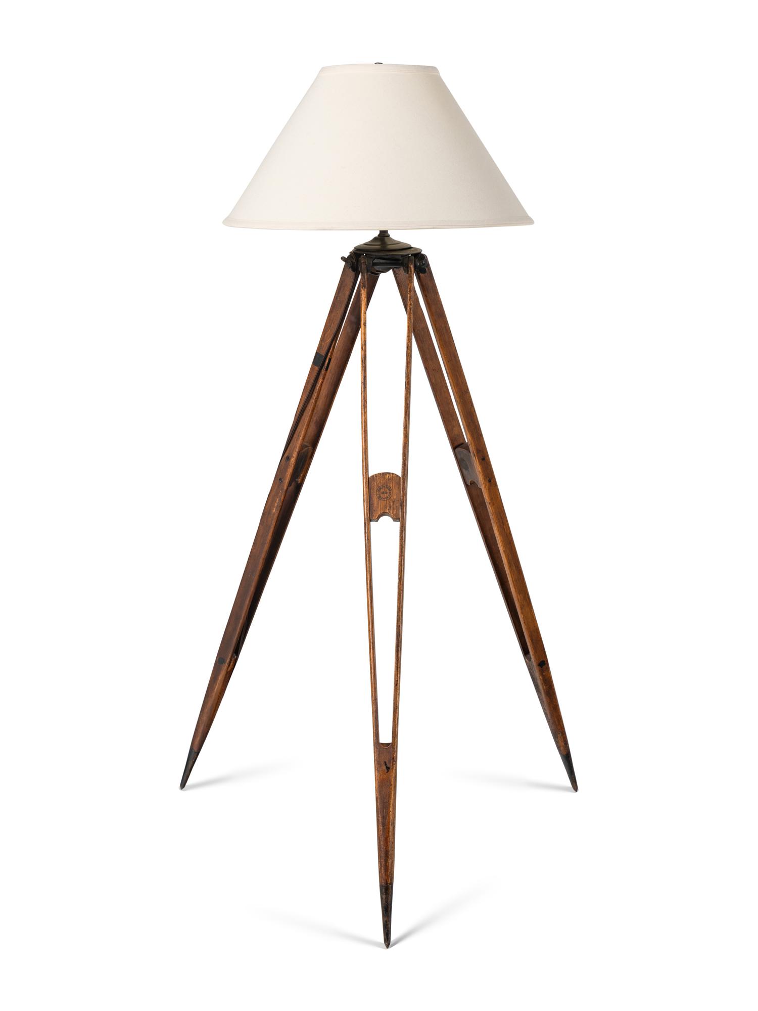 An Oak Surveyor's Tripod