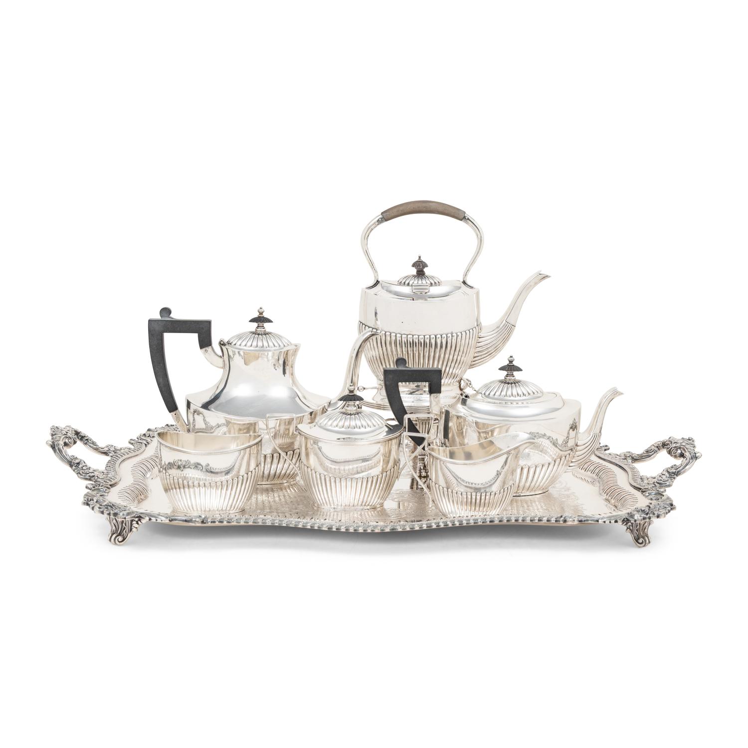 An American Silver Five-Piece Tea and Coffee Service