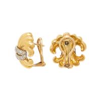 YELLOW GOLD AND DIAMOND CONVERTIBLE EARRINGS