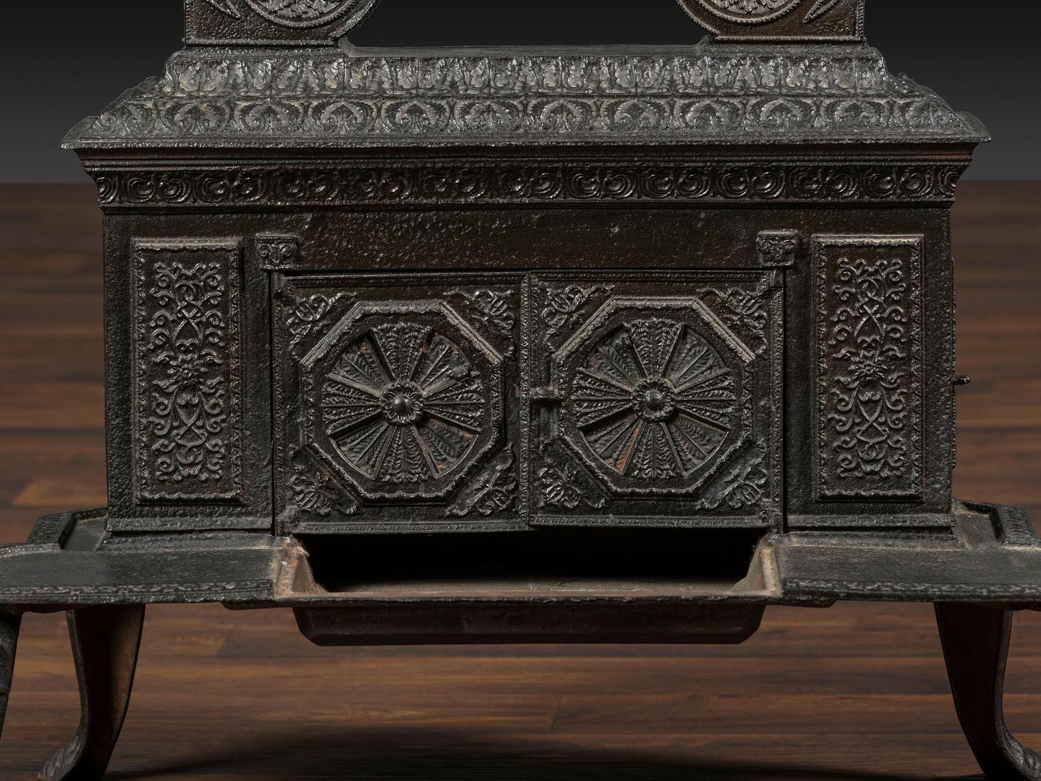A Neoclassical Cast Iron Parlor Stove