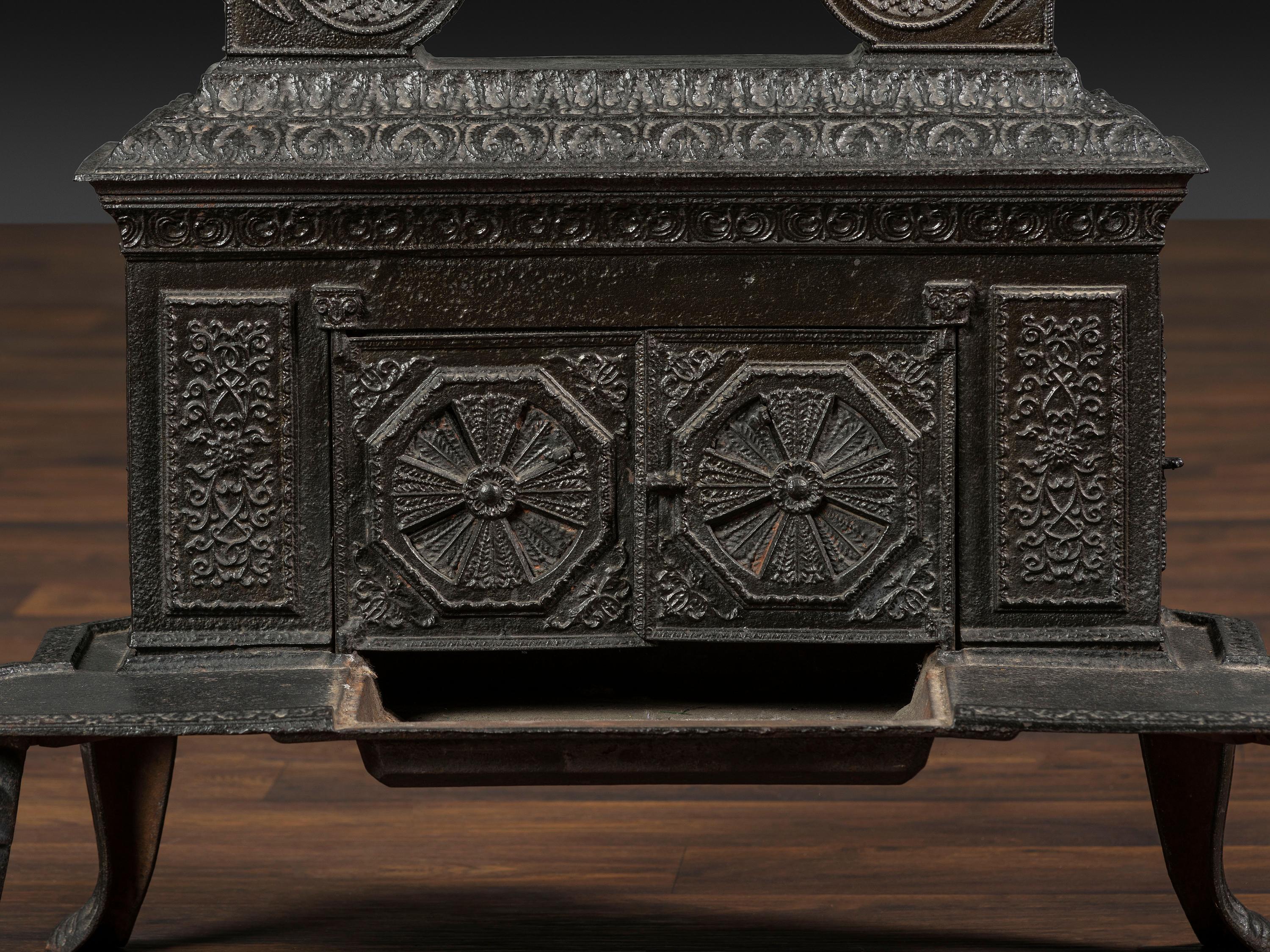 A Neoclassical Cast Iron Parlor Stove