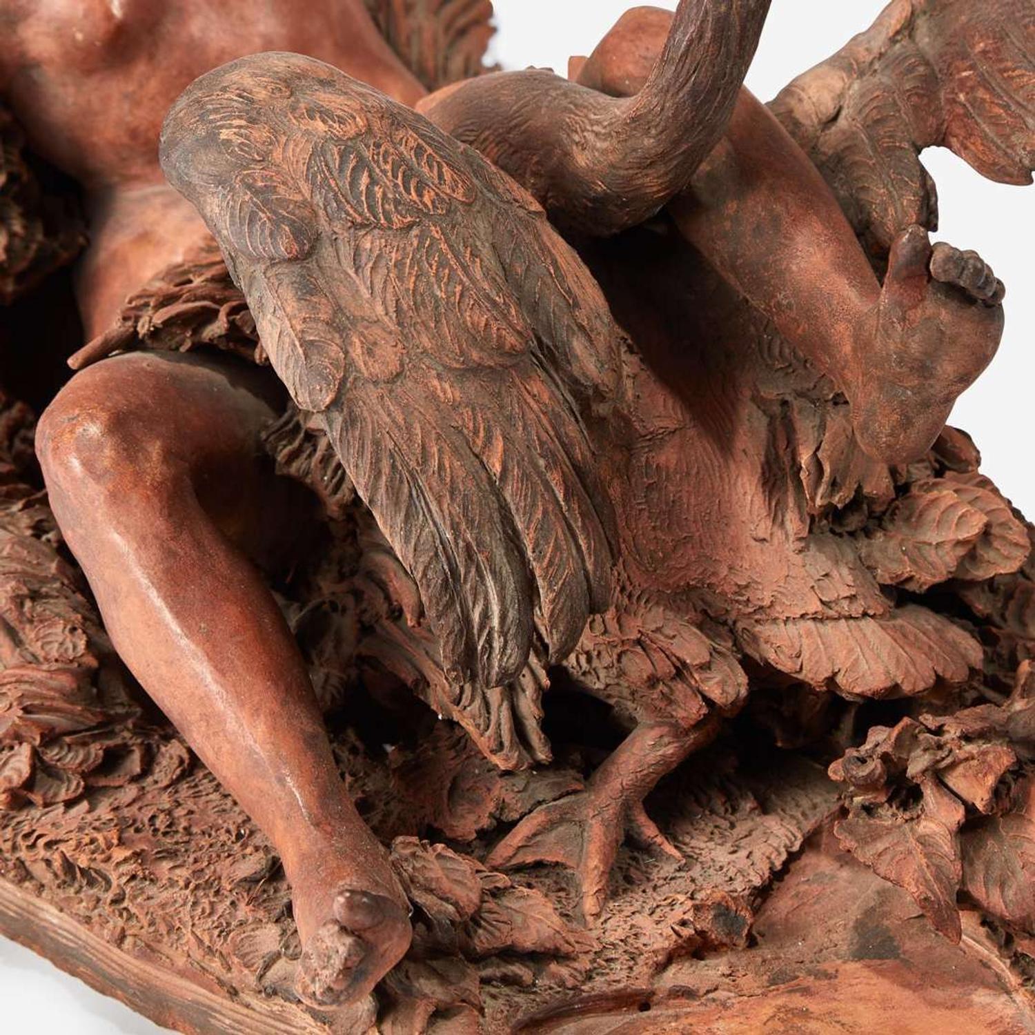 A French Terracotta Group of Leda and the Swan Henri Philippe Joseph Lemaire (French, 1798-1880), 19th century