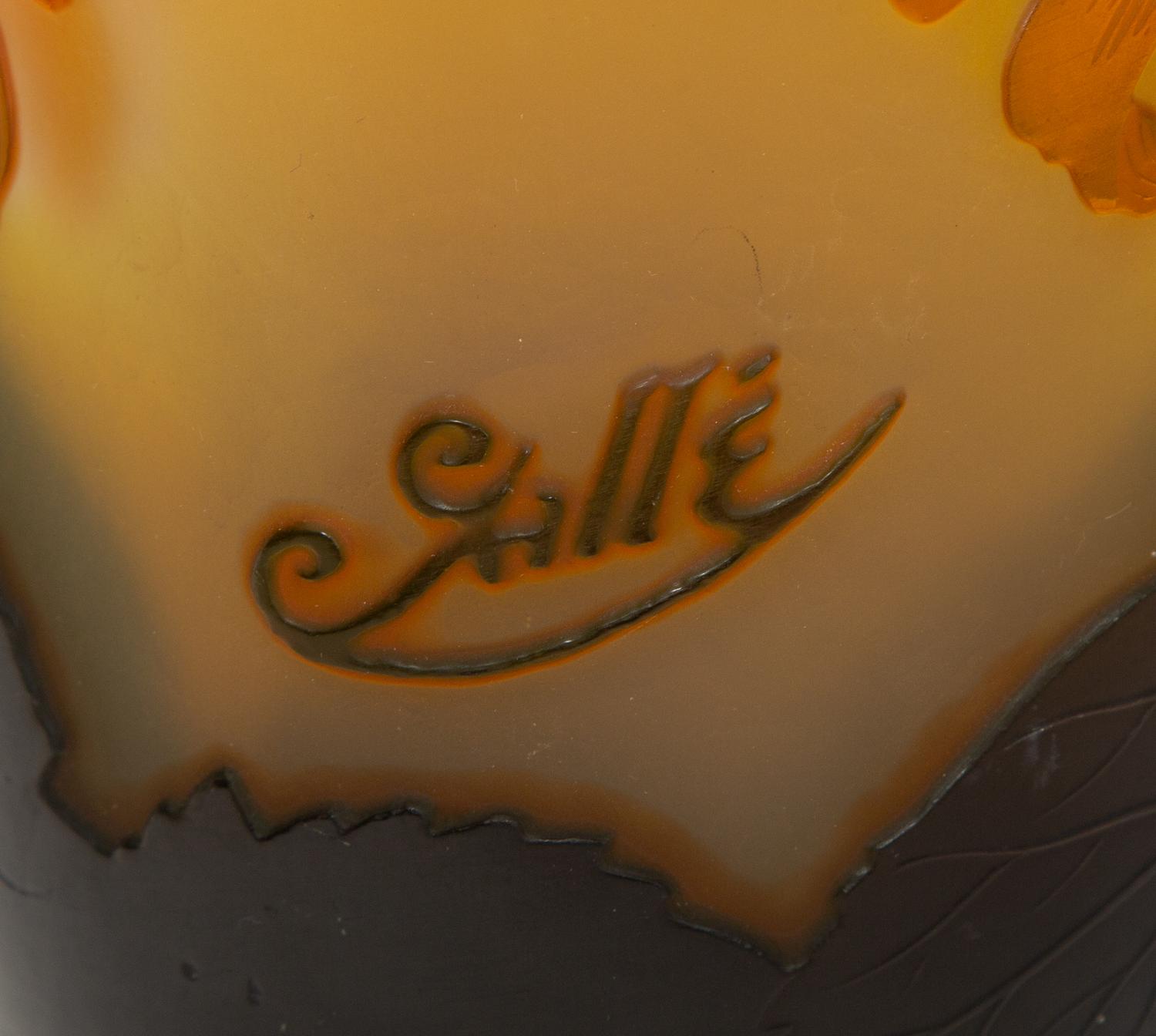 An Émile Gallé Cameo Glass Vase