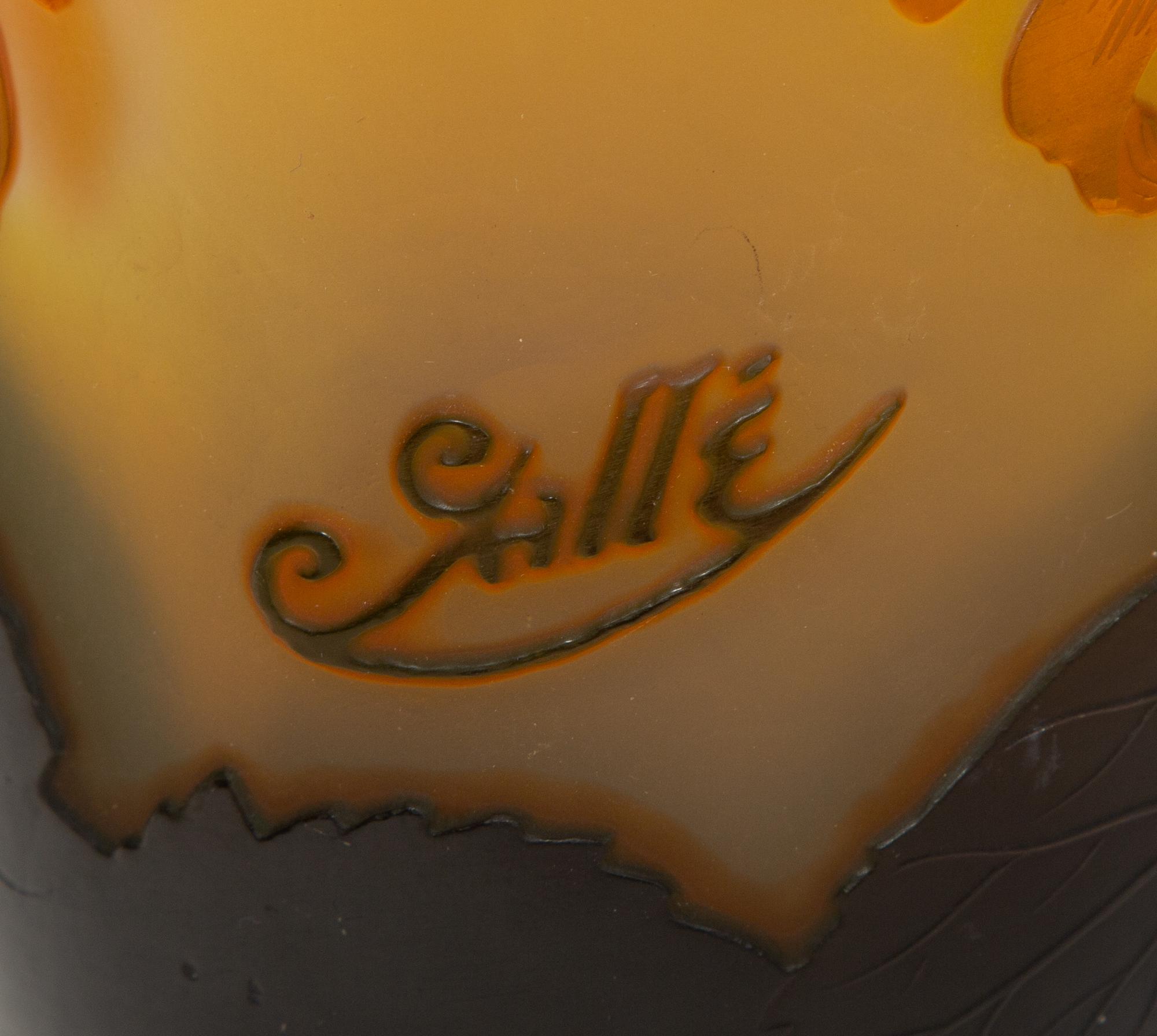 An Émile Gallé Cameo Glass Vase