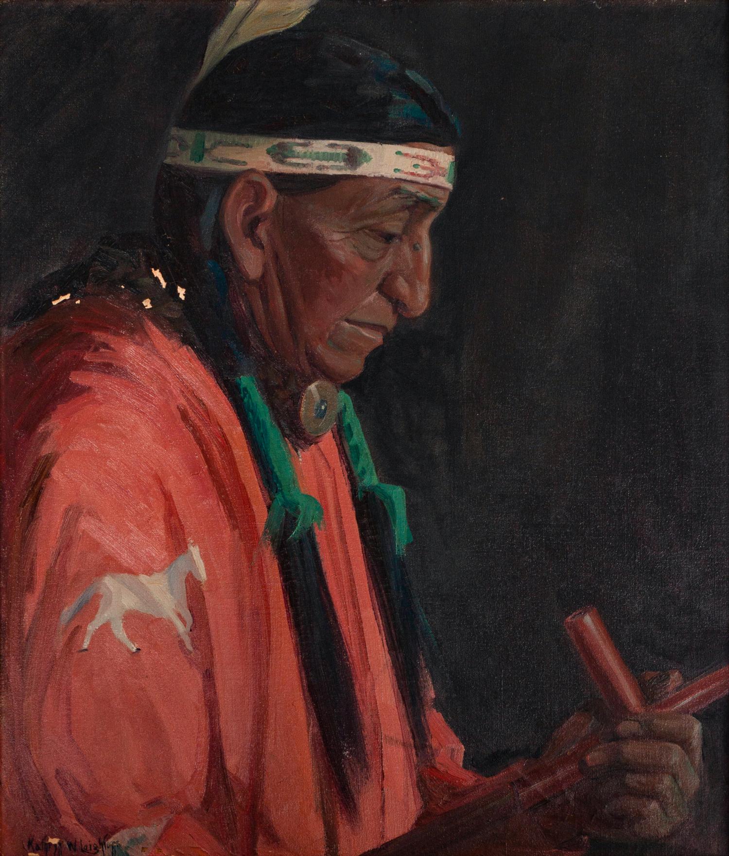 Indian Portrait in War Shirt