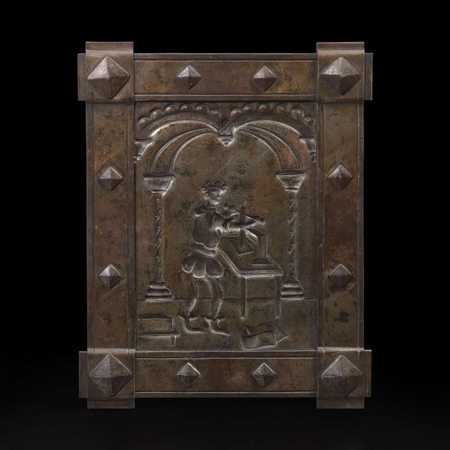 Samuel Yellin (American, b. Ukraine, 1884-1940) Rare and Important "Sketch in Iron", a Study Panel for a Door for the J. Walter Thompson Advertising Agency, New York, circa 1928