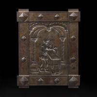 Samuel Yellin (American, b. Ukraine, 1884-1940) Rare and Important "Sketch in Iron", a Study Panel for a Door for the J. Walter Thompson Advertising Agency, New York, circa 1928