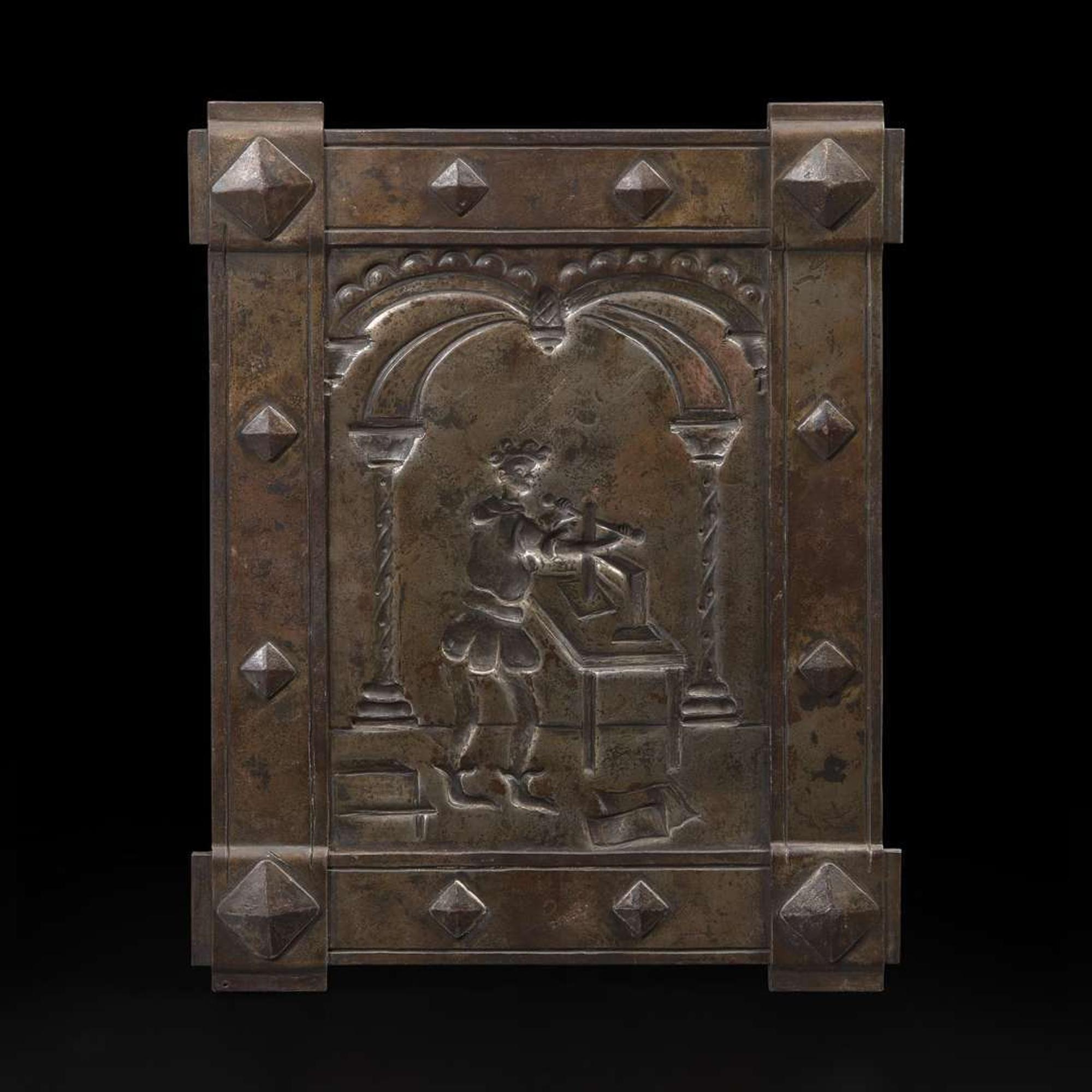 Samuel Yellin (American, b. Ukraine, 1884-1940) Rare and Important "Sketch in Iron", a Study Panel for a Door for the J. Walter Thompson Advertising Agency, New York, circa 1928