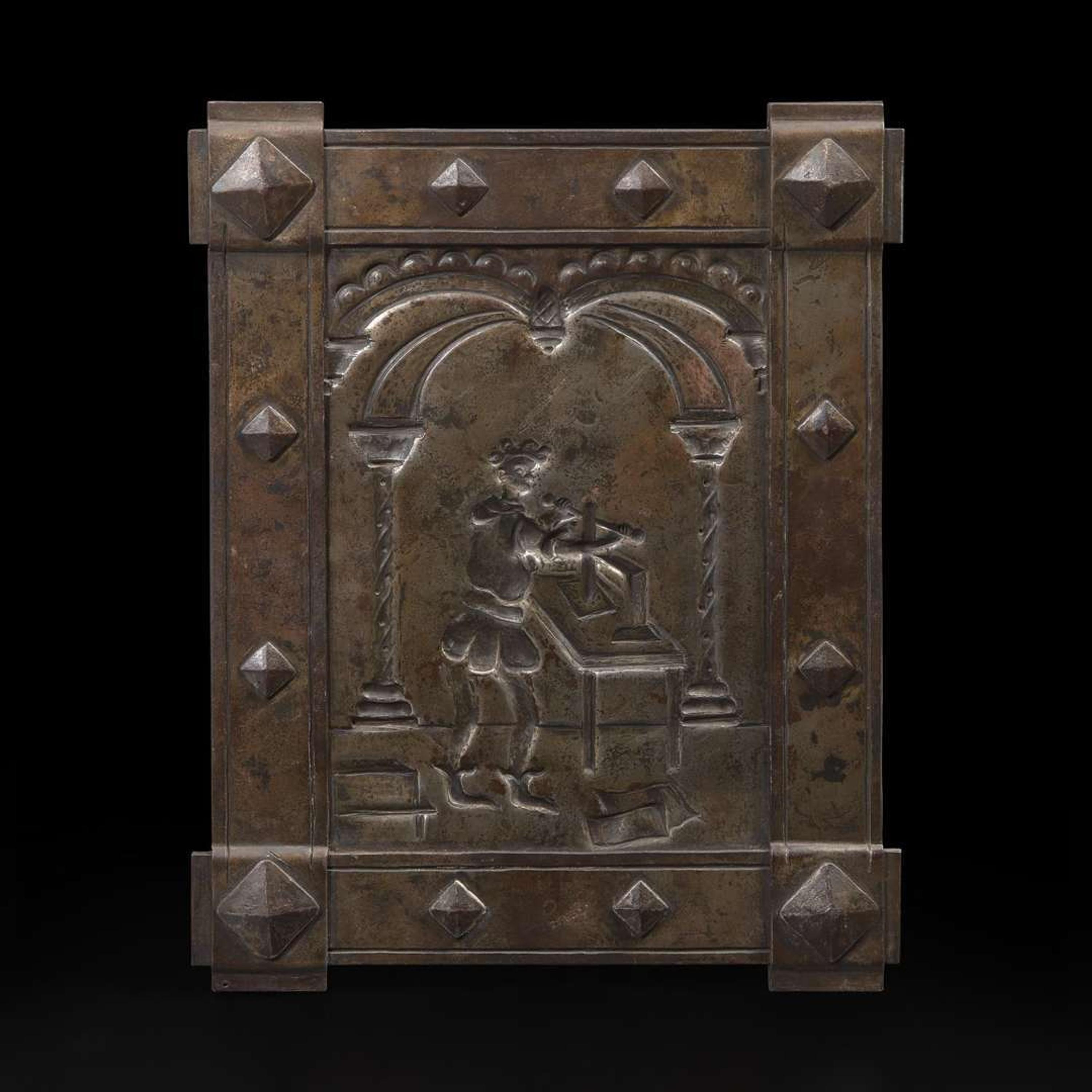 Samuel Yellin (American, b. Ukraine, 1884-1940) Rare and Important "Sketch in Iron", a Study Panel for a Door for the J. Walter Thompson Advertising Agency, New York, circa 1928