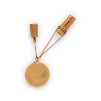 ANTIQUE, YELLOW GOLD CHATELAINE
