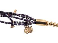 14k Gold Multi-Strand Necklace, with Katsina Charms