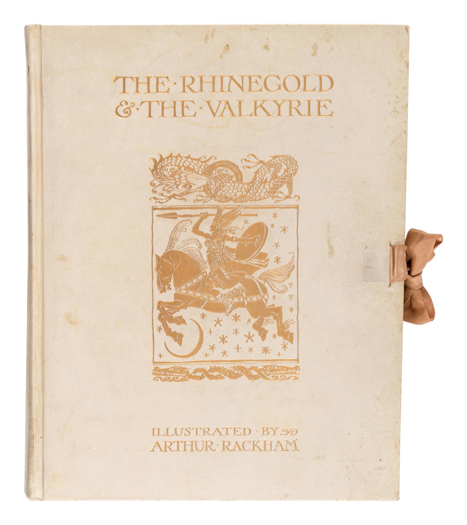 [RACKHAM, Arthur (1867-1939), illustrator]. WAGNER, Richard (1813-1883). [The Ring of the Niblung]. The Rhinegold & the Valkyrie. -- Siegfried & the Twilight of the Gods . Margaret Armour, translator. London and New York: William Heinemann and Doubleday Page & Co., 1910, 1911.