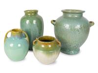 Four Fulper Art Pottery Vases — CIRCA 1900-1925