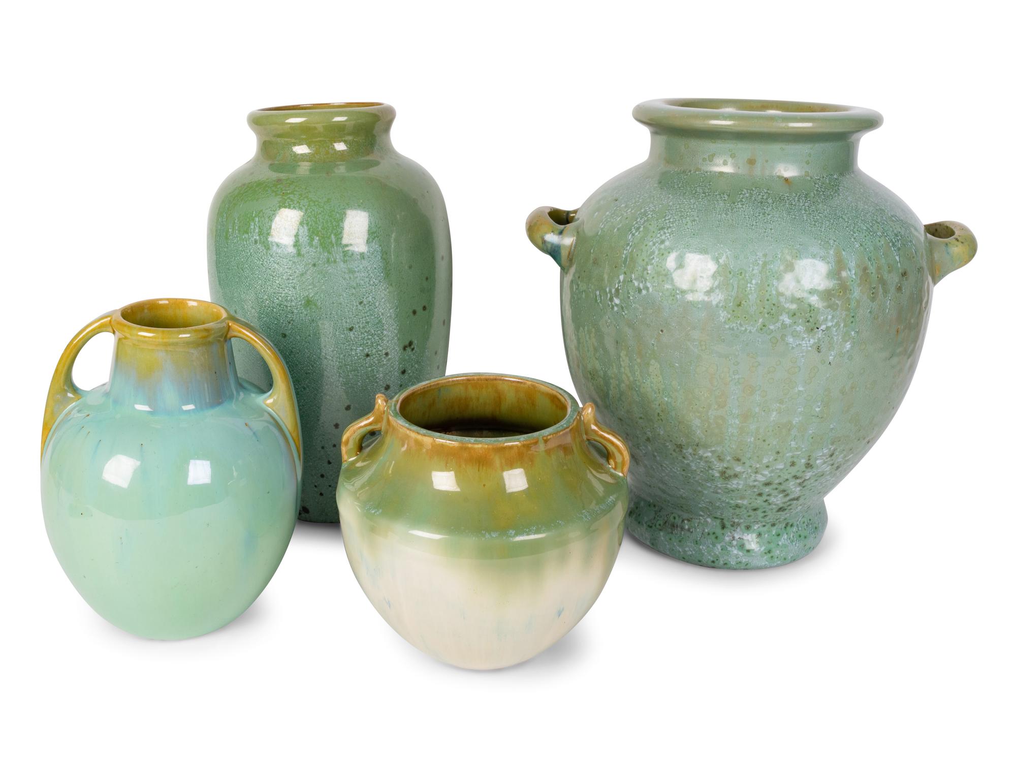 Four Fulper Art Pottery Vases — CIRCA 1900-1925