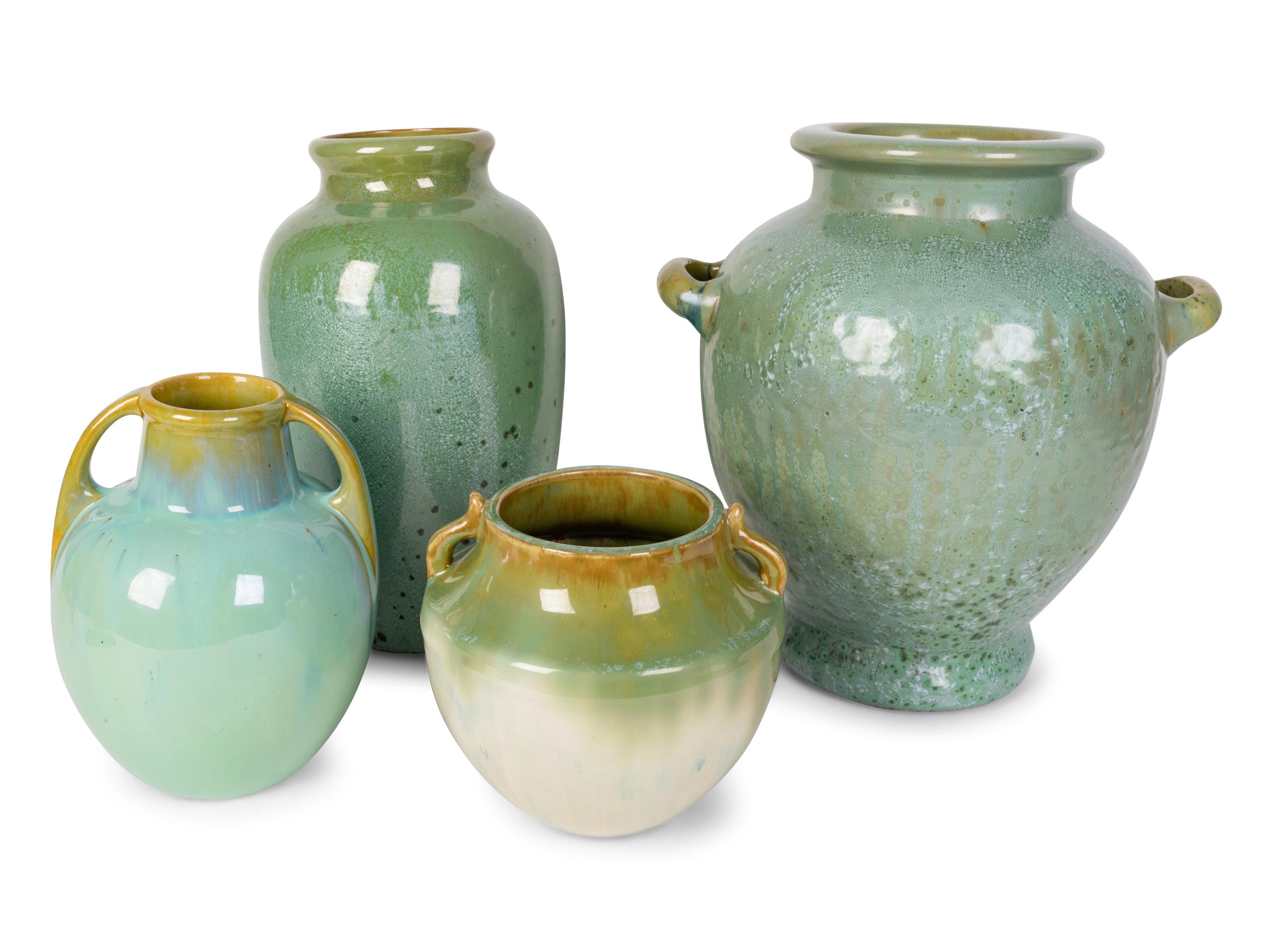 Four Fulper Art Pottery Vases — CIRCA 1900-1925