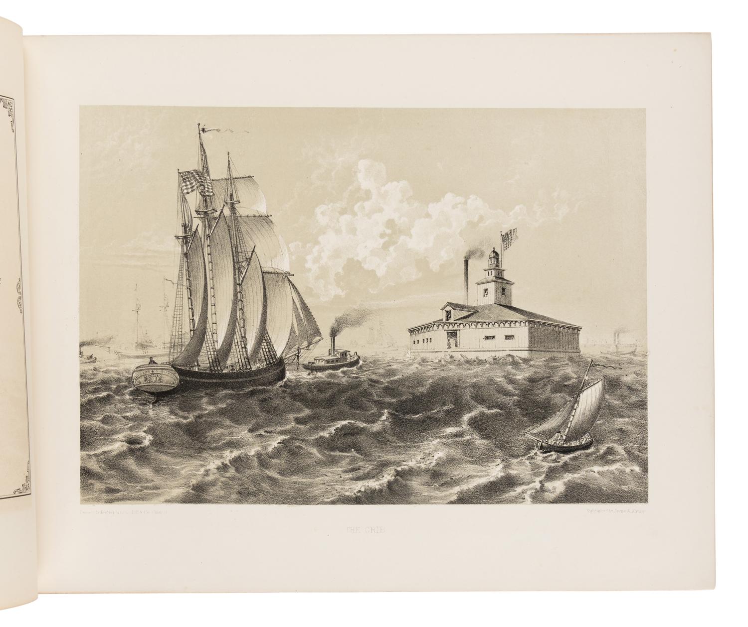 [CHICAGO]. Chicago Illustrated . Literary Descriptions by James W. Sheahan . Chicago: Jevne & Almini, January 1866-January 1867.