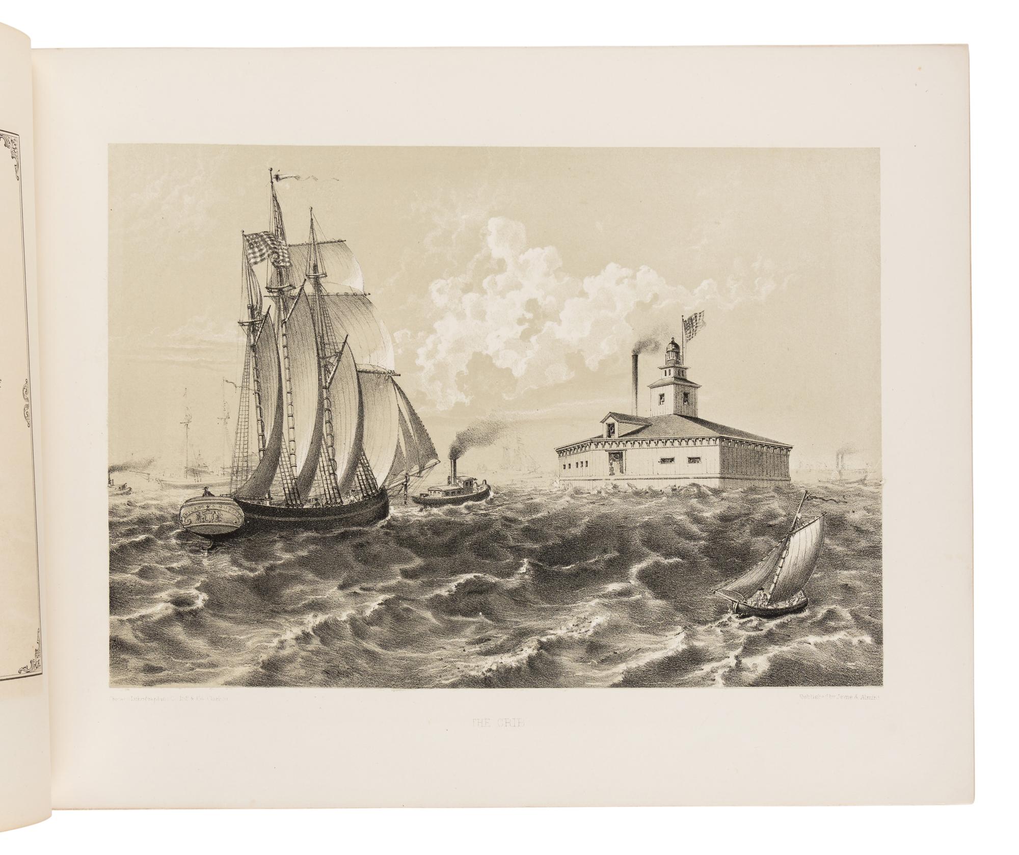 [CHICAGO]. Chicago Illustrated . Literary Descriptions by James W. Sheahan . Chicago: Jevne & Almini, January 1866-January 1867.