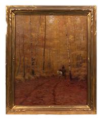 Wagon in Fall Landscape