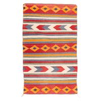 Navajo Diagonal Twill Double Saddle Blanket / Rug