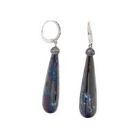 MATRIX OPAL AND IOLITE EARRINGS