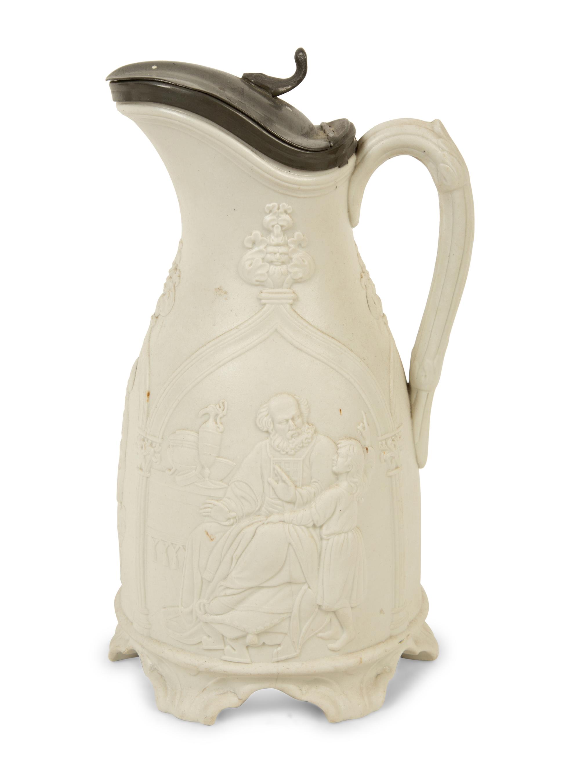 A Collection of Six English Salt-Glazed Pitchers and Tankards — 19TH/20TH CENTURY