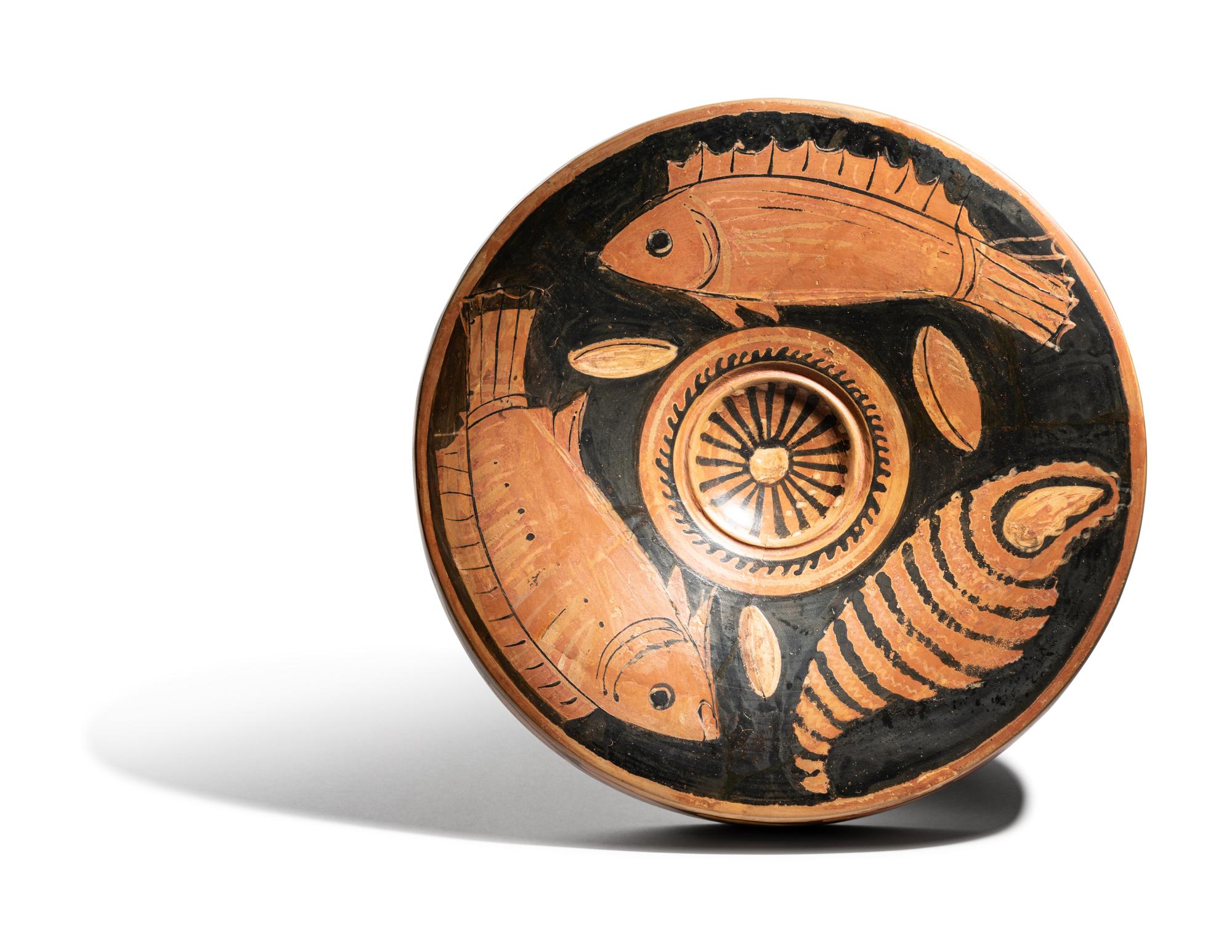 An Apulian Red-Figured Fish Plate
