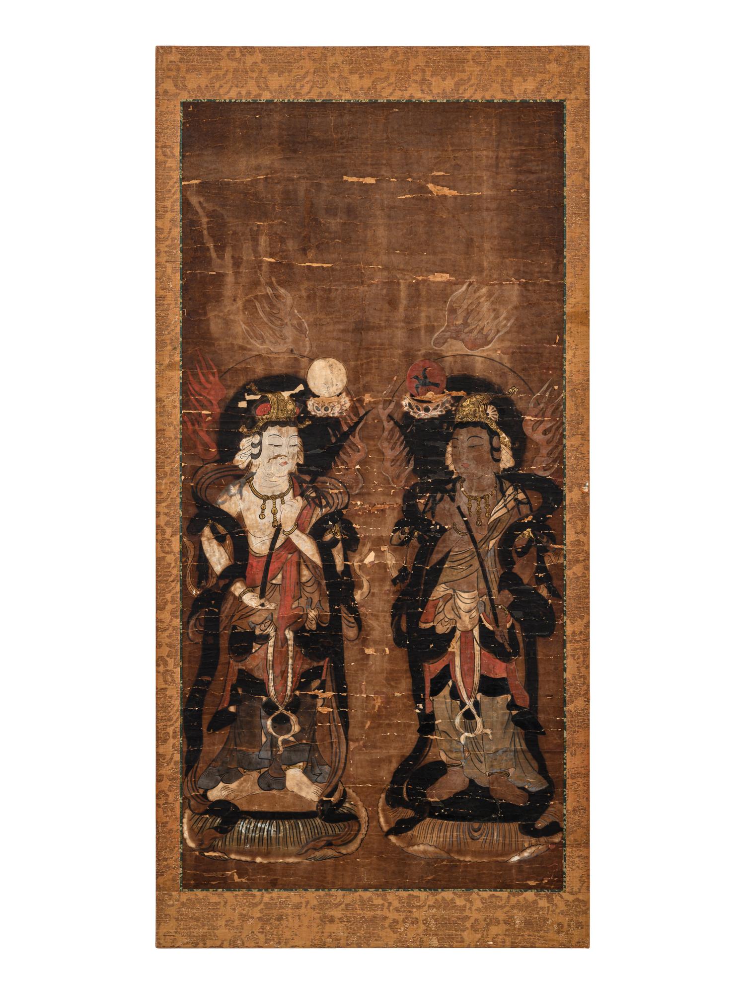 A Set of Six Japanese 'Buddhist' Paintings