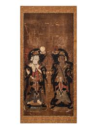 A Set of Six Japanese 'Buddhist' Paintings