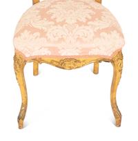 A Louis XV Style Giltwood and Vernis Martin Decorated Side Chair