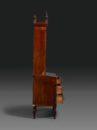 A Federal Carved and Figured Mahogany Lady's Writing Desk