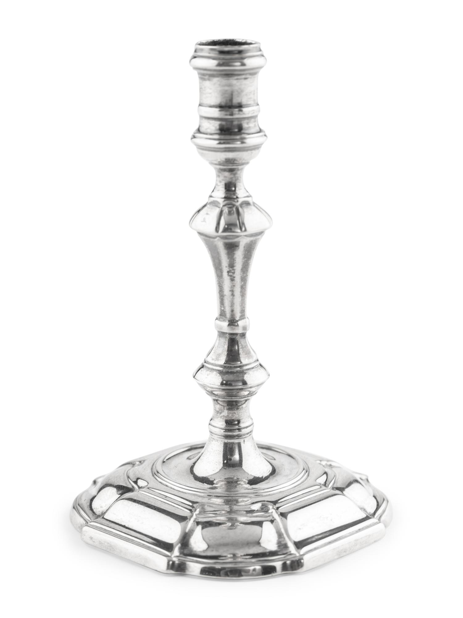 A George II Silver Taperstick