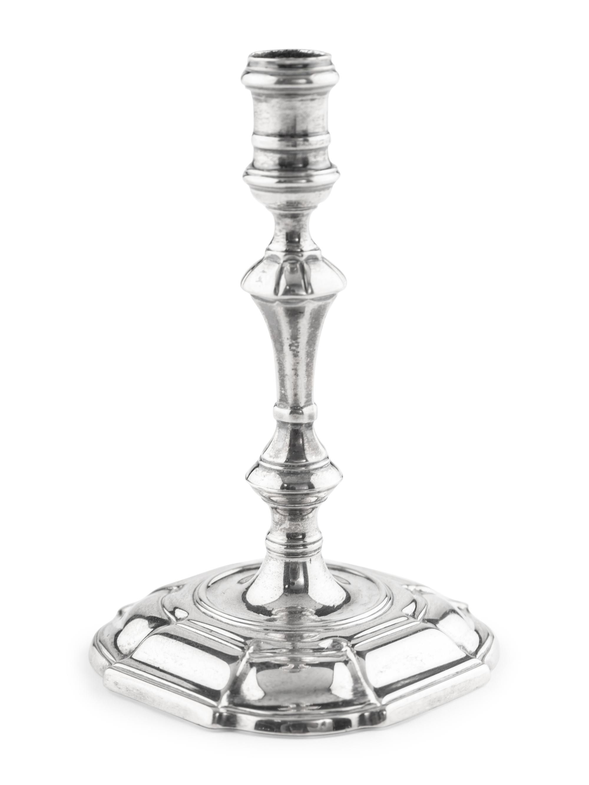 A George II Silver Taperstick