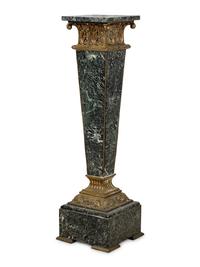 A Gilt Bronze Mounted Marble Pedestal