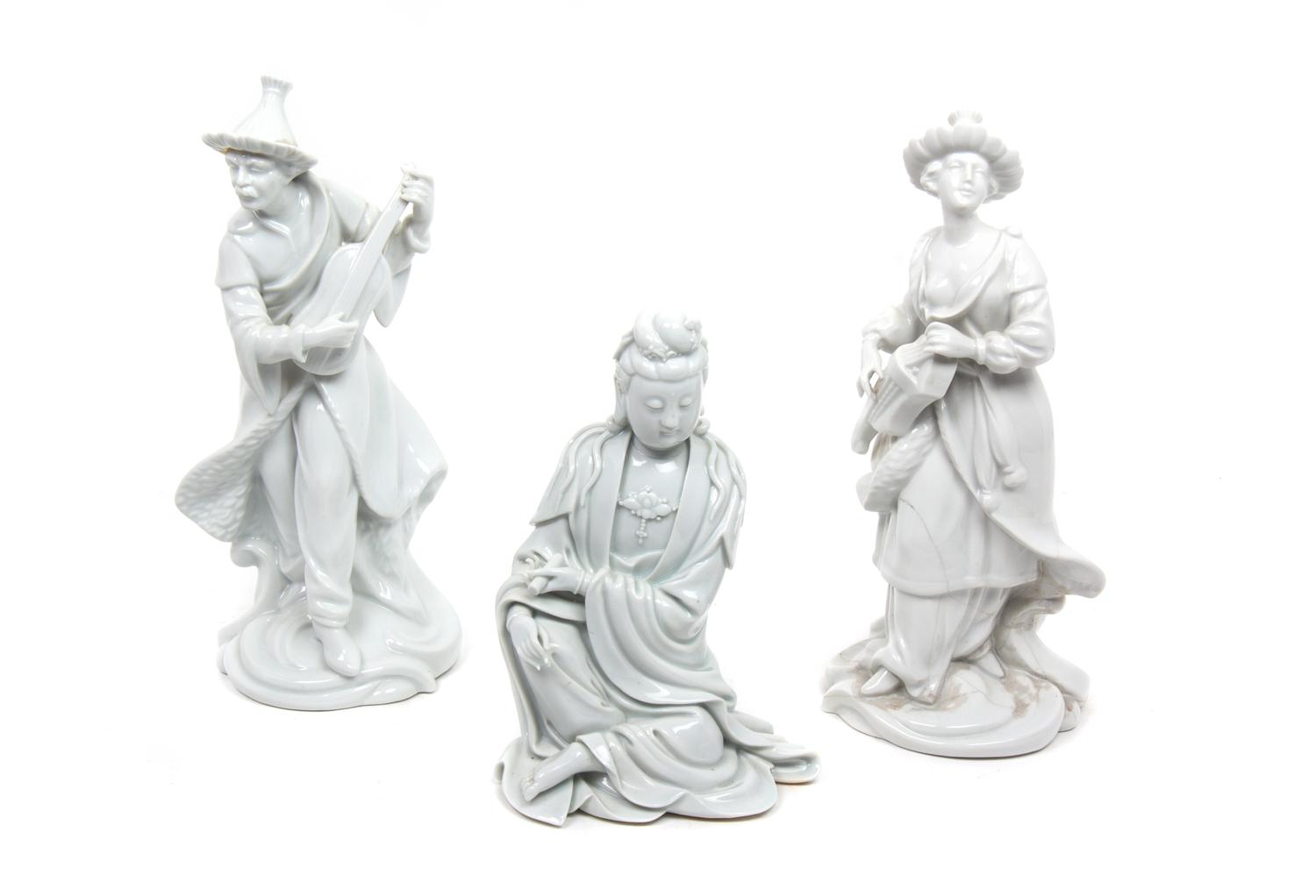 Three Blanc de Chine Porcelain Articles — 20TH CENTURY