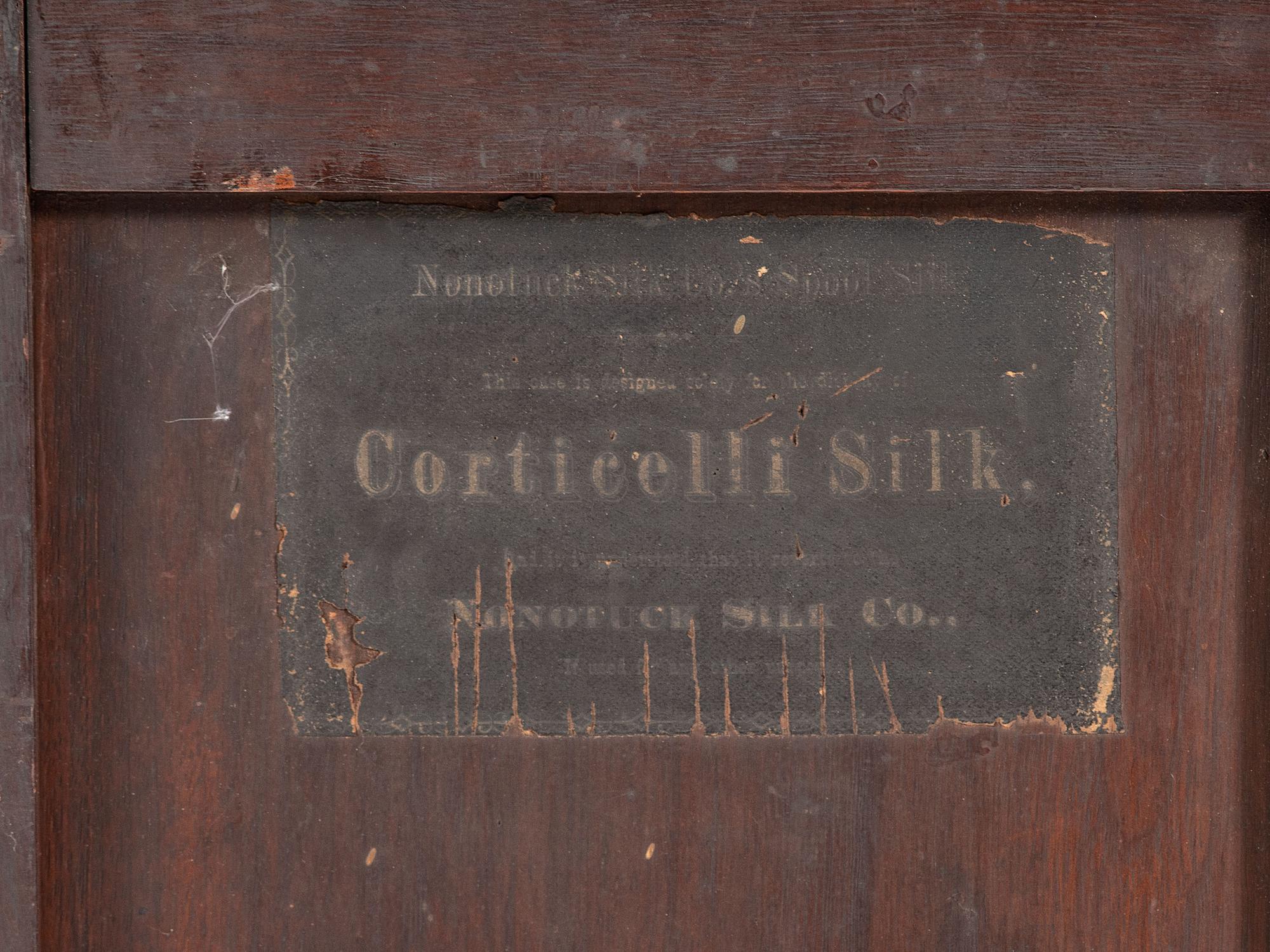A Nine Drawer Counter Top Spool Cabinet