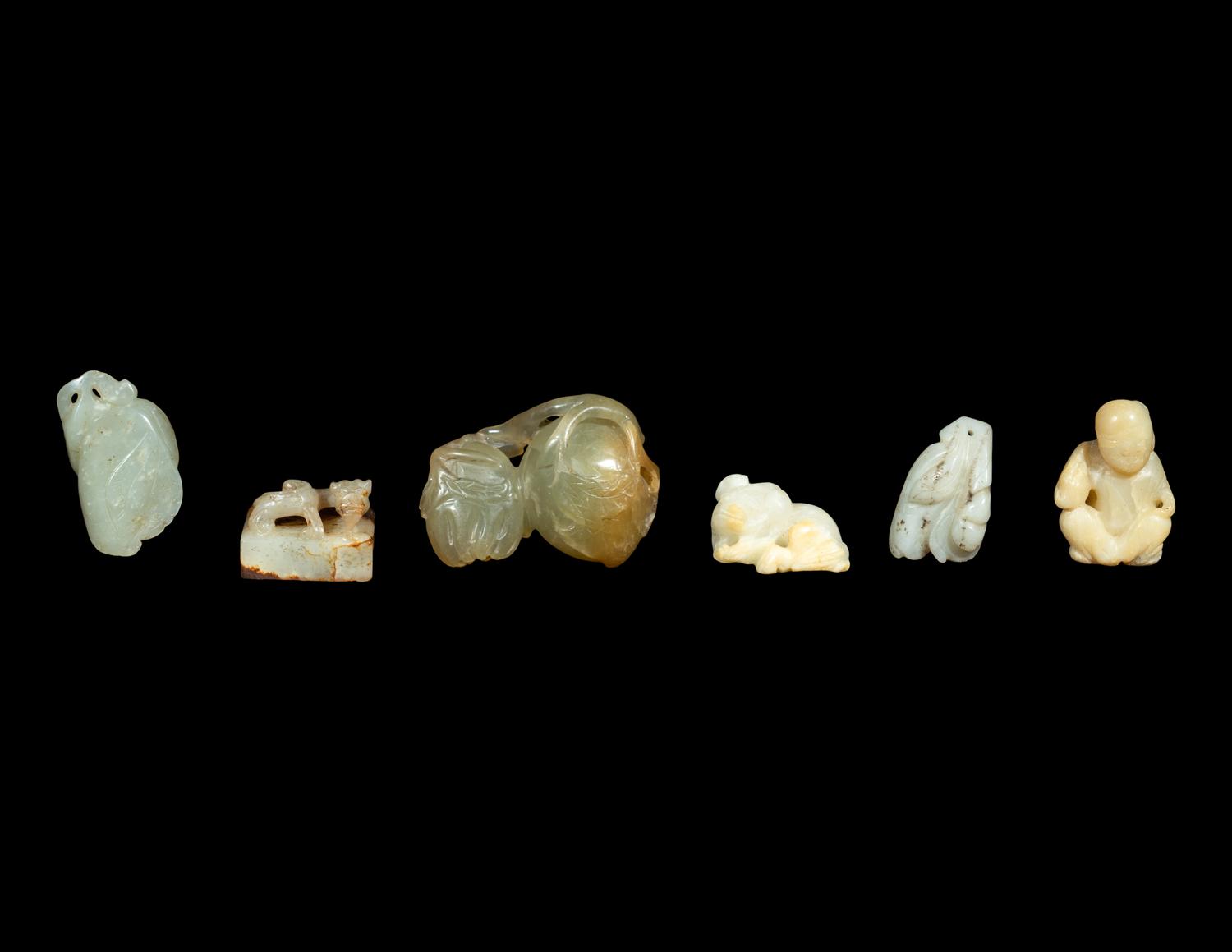 Six Chinese Jade Carvings