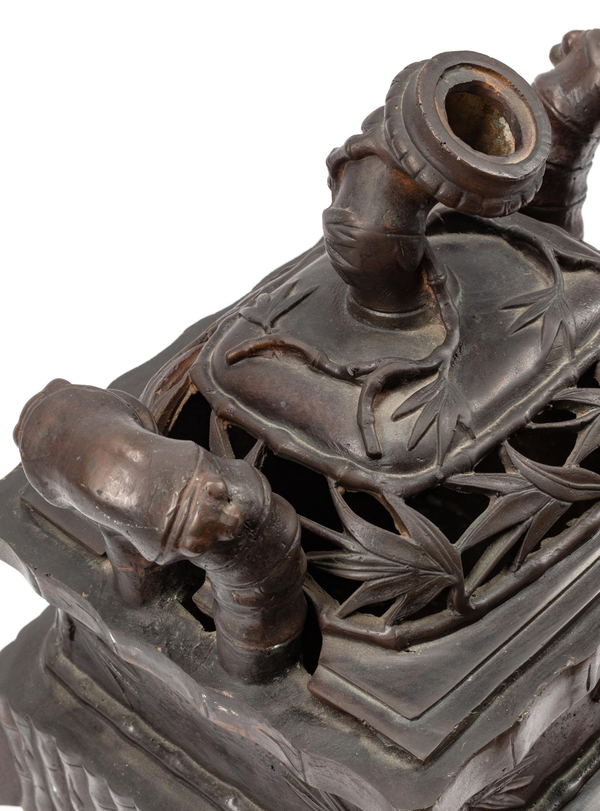 A Chinese Export Bronze Censer