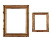 Two French giltwood and gesso frames, 18th and early 19th century