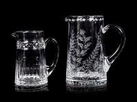 Two William Yeoward Glass Pitchers