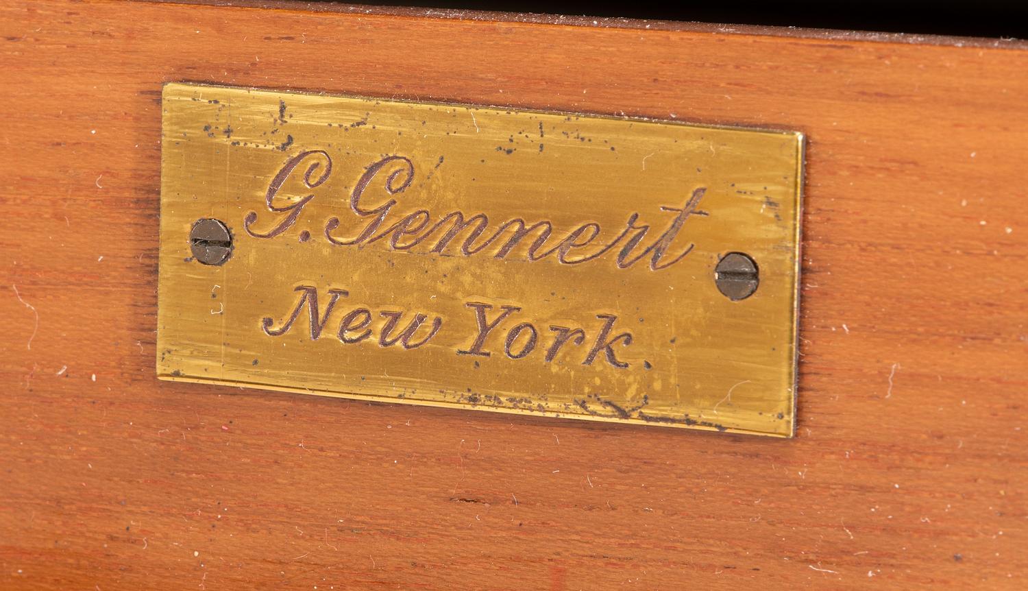 [EARLY PHOTOGRAPHY]. Front focusing field camera. G. Gennert, New York, ca 1889.