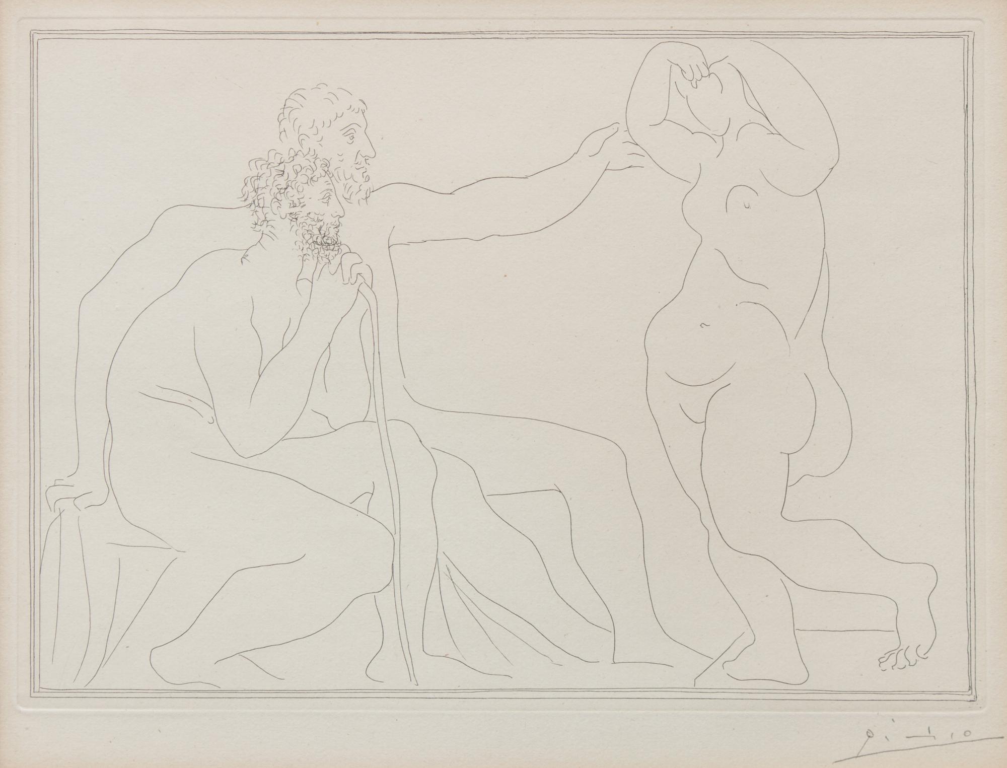 Deux Sculpteurs devant une statue (from La Suite Vollard )