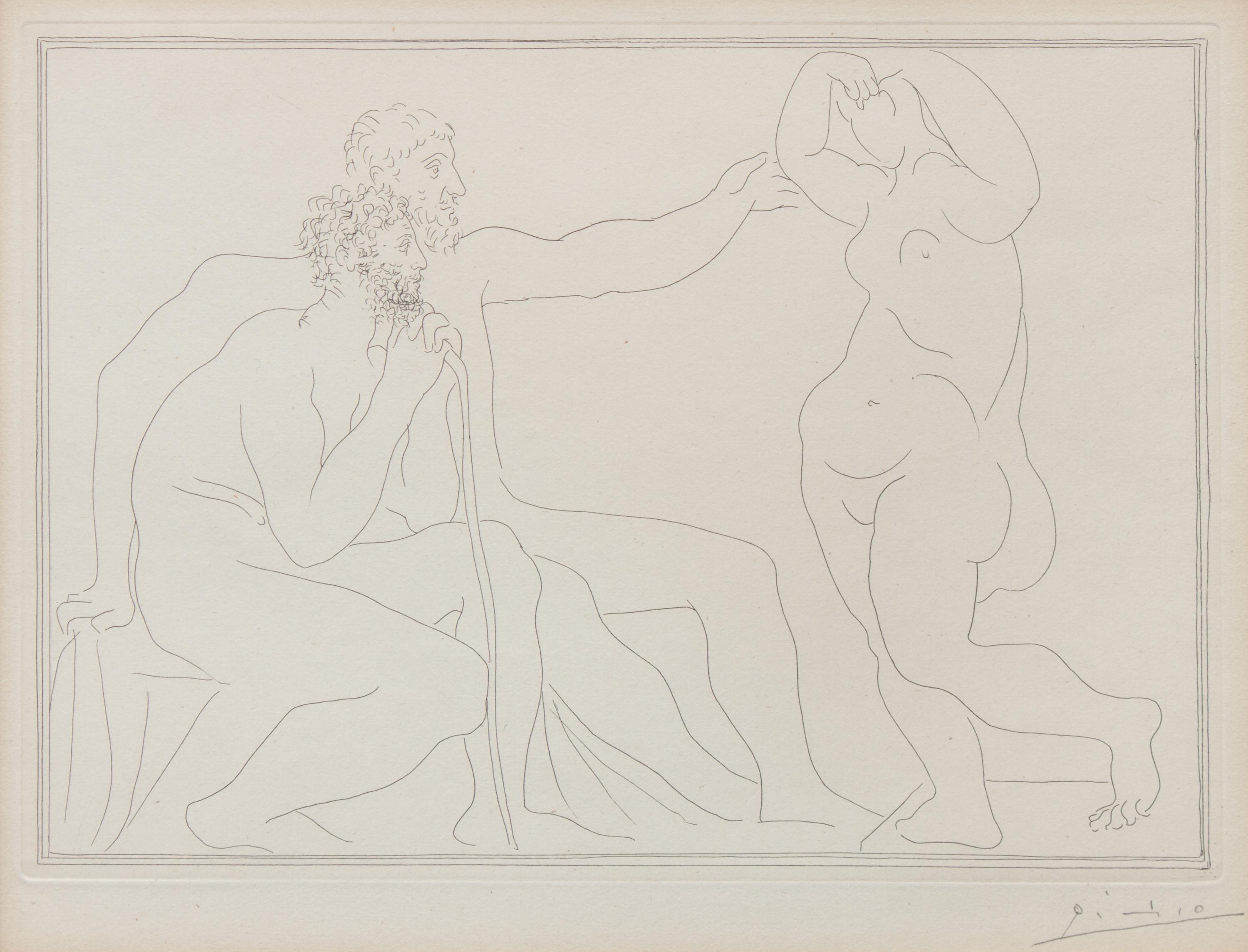 Deux Sculpteurs devant une statue (from La Suite Vollard )