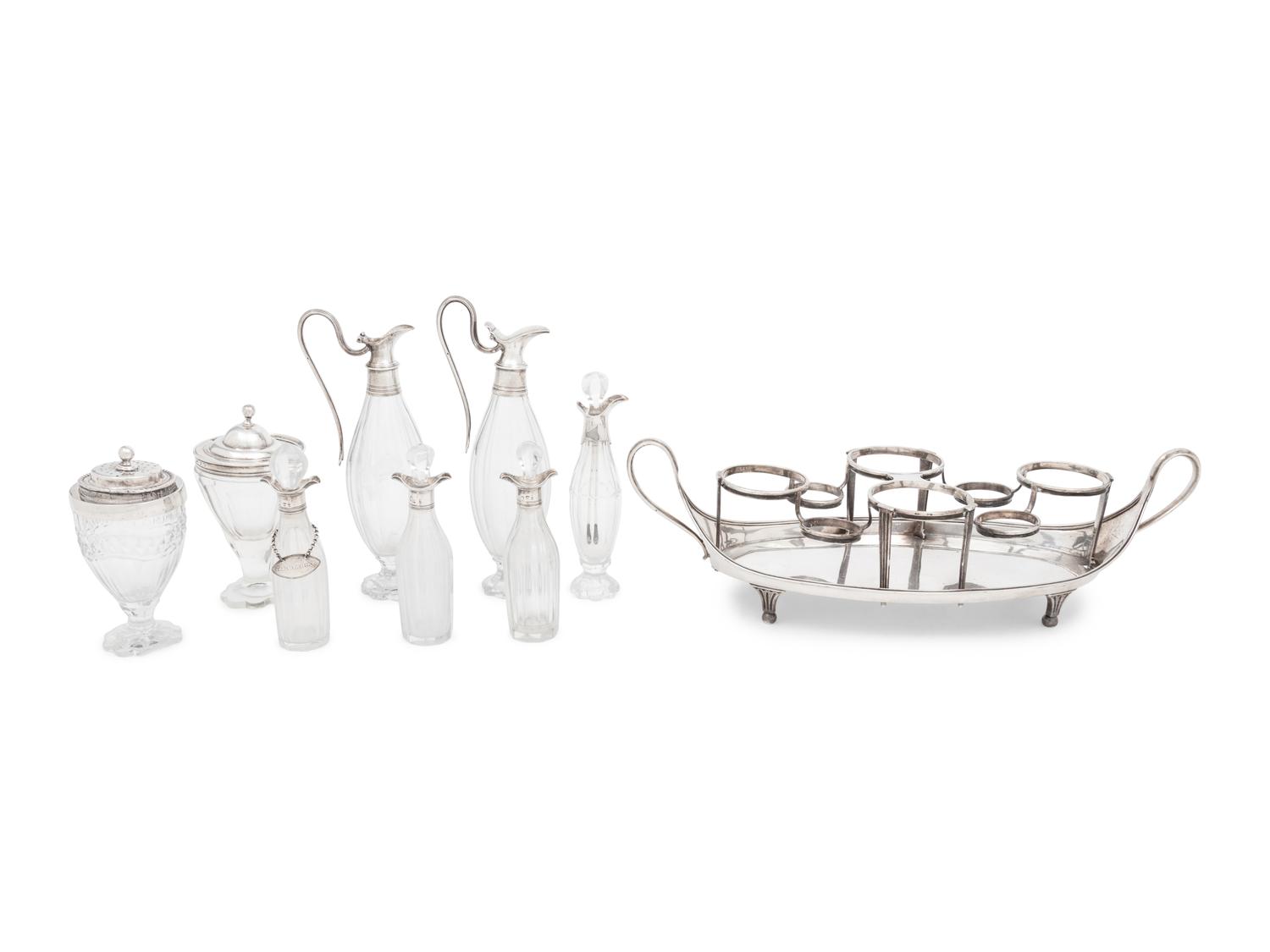 A George III Silver Cruet Set