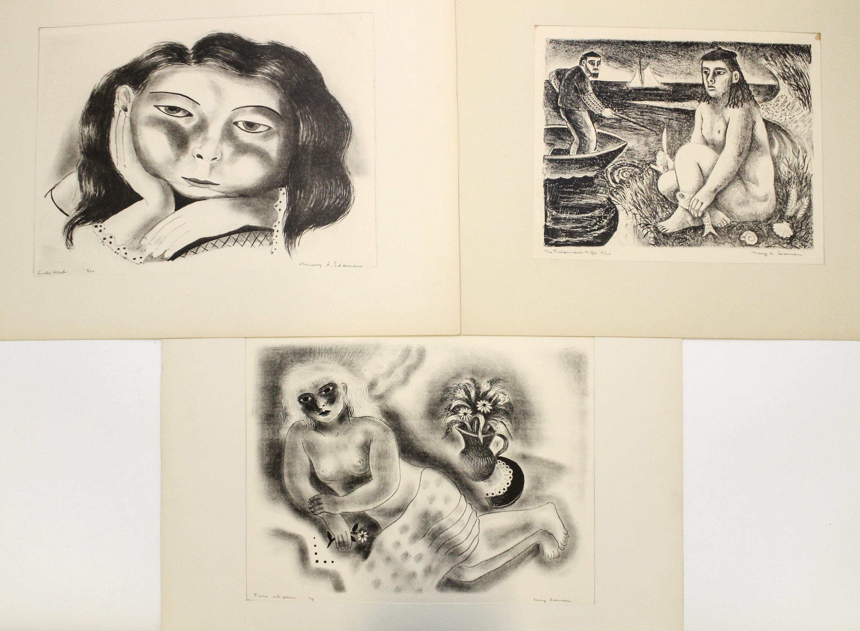 Mary Seaman, (20th century), A group of five lithographs