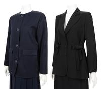 Two Designer Two-Piece Suits: One Moschino, One Courrèges, 1980-2000s