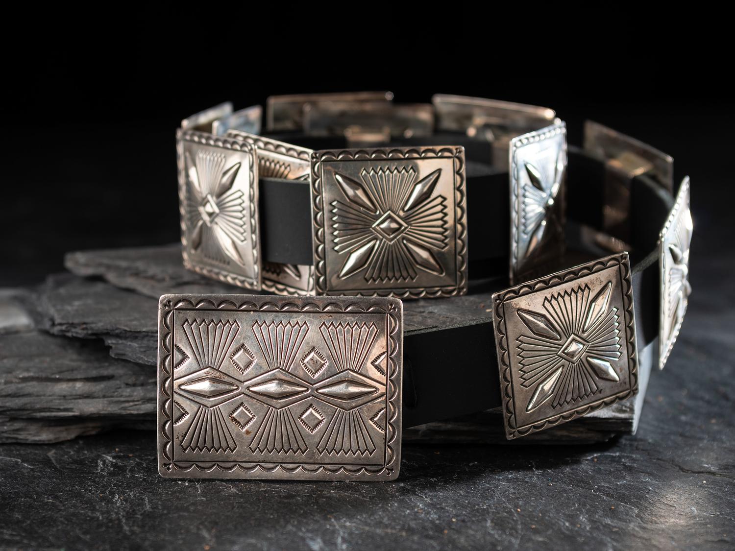 Sterling Silver Concha Belt