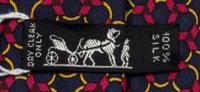 A Group of Three Hermes Silk Ties, 3.15" wide.