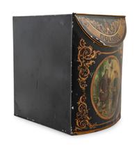 An English Chinoiserie Decorated Tole Tea Canister