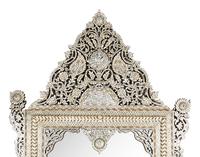 Two Large Levantine Mother-of-Pearl Inlaid Mirrors